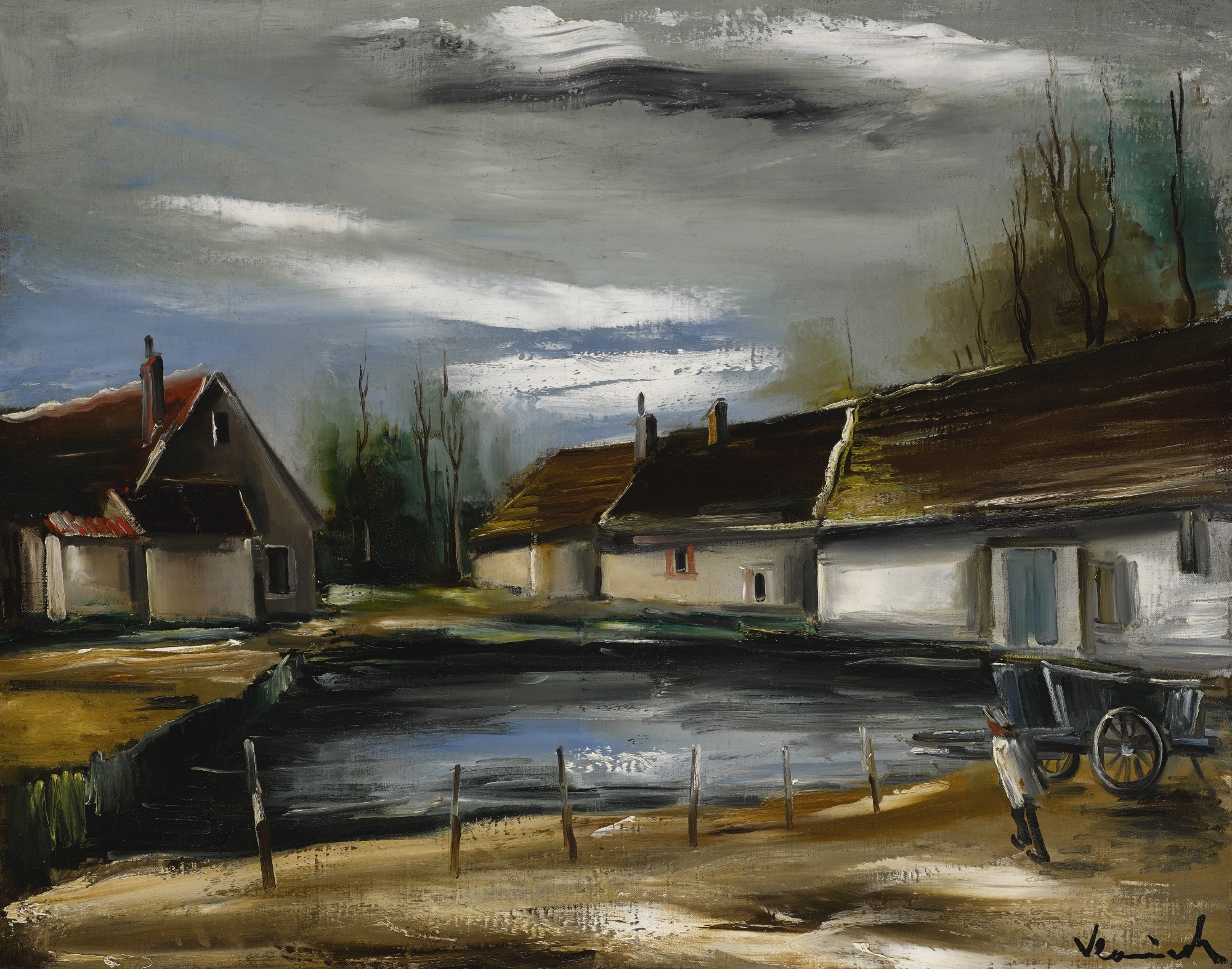 Artwork by Maurice de Vlaminck, L'ÉTANG, Made of Oil on canvas