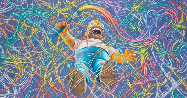 High Speed Homer by Ron English, 2010