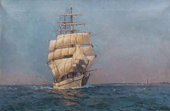 Three-Master by Robert Schmidt Hamburg