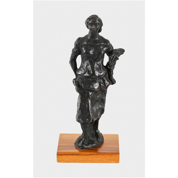 Mädchen mit Ähren und Sichel. by Eduard Spörri, 1959