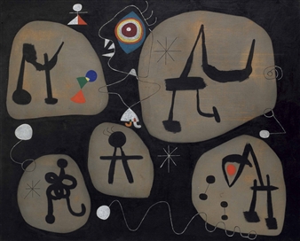Femme entendant de la musique - Joan Miró