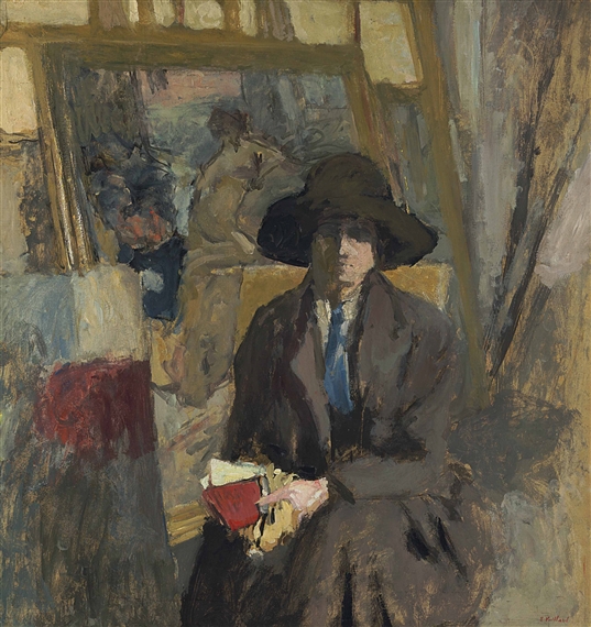 layer nicotine comprehensive Édouard Vuillard | Lili Lamy en tailleur noir et cravate verte (1915 -  1916) | MutualArt
