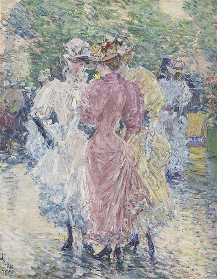 Conversation on the Avenue by Childe Hassam, 1892