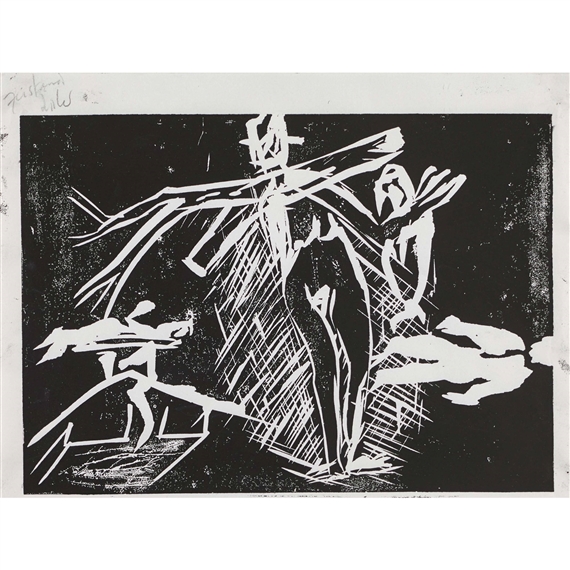 "Ein Schnitt ins Herz". by Martin Disler, 1988