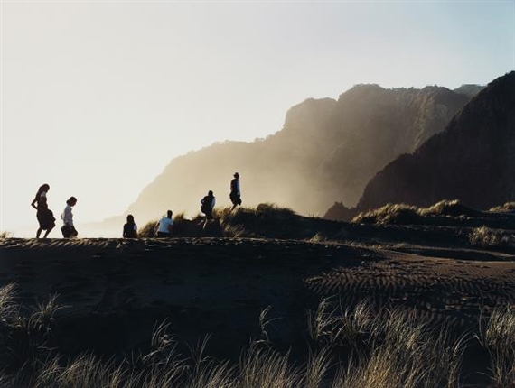 Parade across the Dune, New Zealand by Justine Kurland, 2001