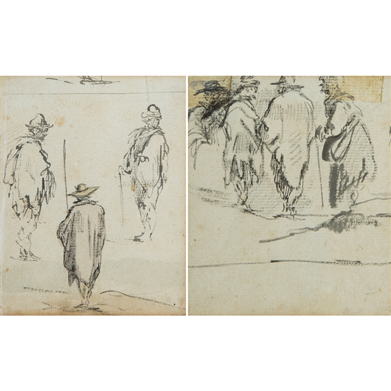 Jacques Callot | Drawings Étude de paysans | MutualArt