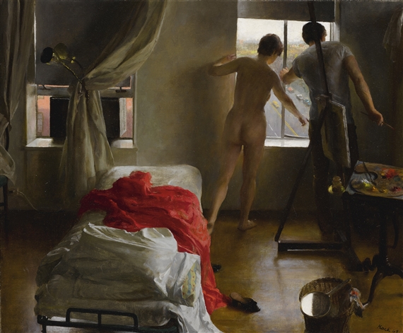 Artwork by John Koch, THE ACCIDENT NO. 2, Made of oil on canvas