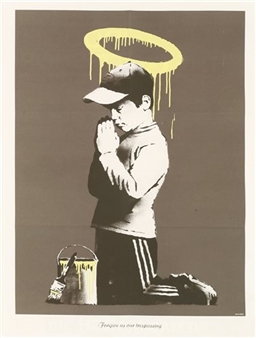 版画 &quot;FORGIVE US OUR TRESPASSING&quot; POSTER 2010 FORGIVE US OUR TRESPASSING