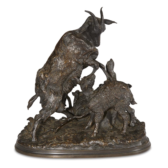 Bouc et Chèvre by Pierre-Jules Mene, 19th century