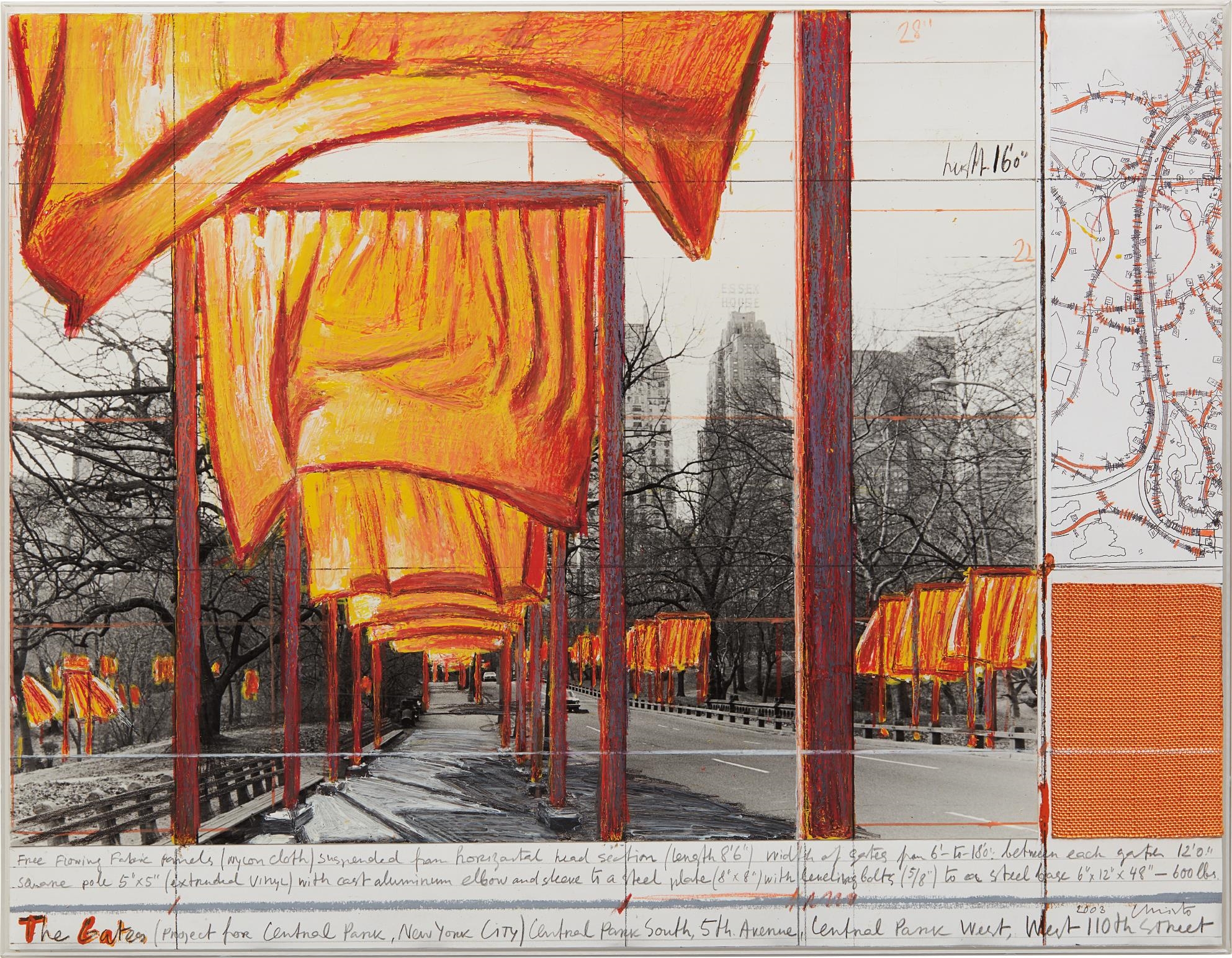 Christo The Gates, Project for Central Park, New York City (2003