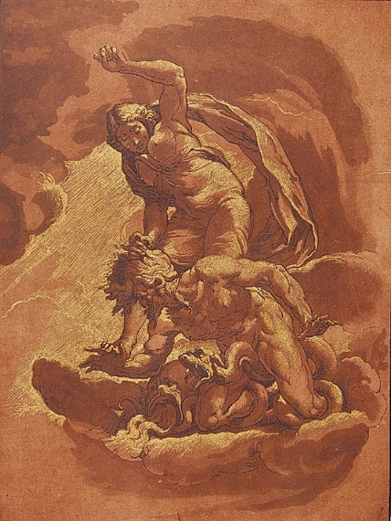 Die Wahrheit triumphiert über den Neid by Johann Gottlieb Prestel, 1785