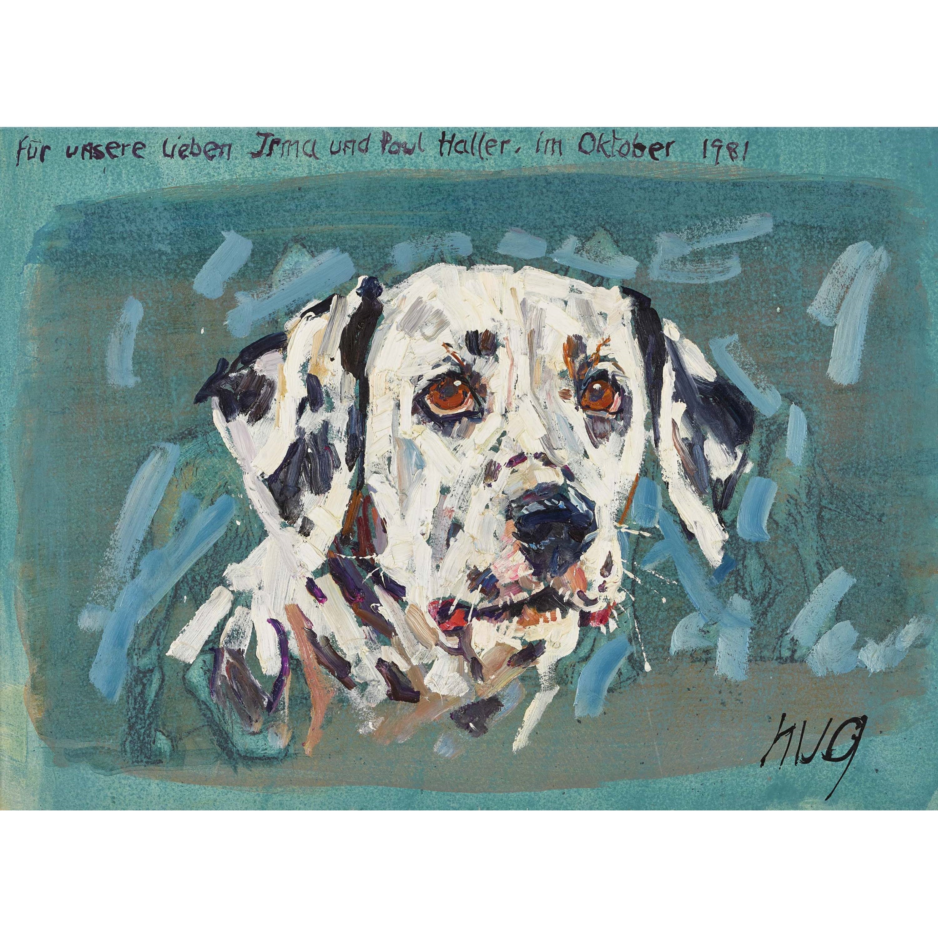 Fritz Rudolf Hug | Hundekopf. (1981) | MutualArt