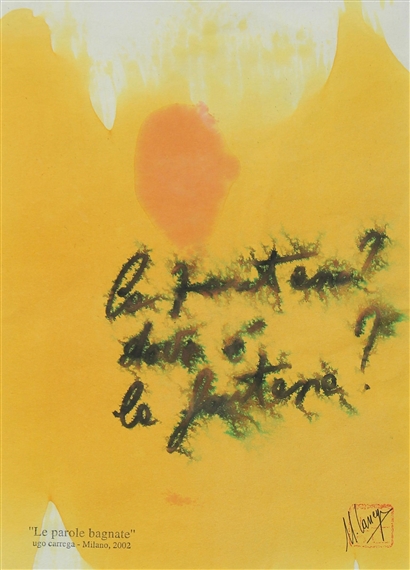 Carrega Ugo Le Parole Bagnate 2002 Mutualart