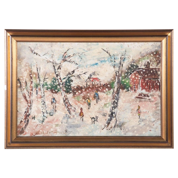 Edward Rosenfeld | Park in Winter (1968) | MutualArt