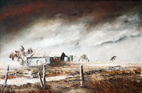 Artwork by Patrick Shirvington, August Rains, Made of oil on canvas