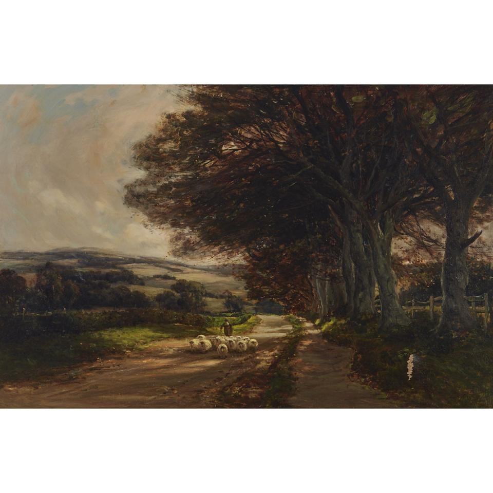 Artwork by John Hamilton Glass, Beech Road Near Winton, Made of oil on canvas