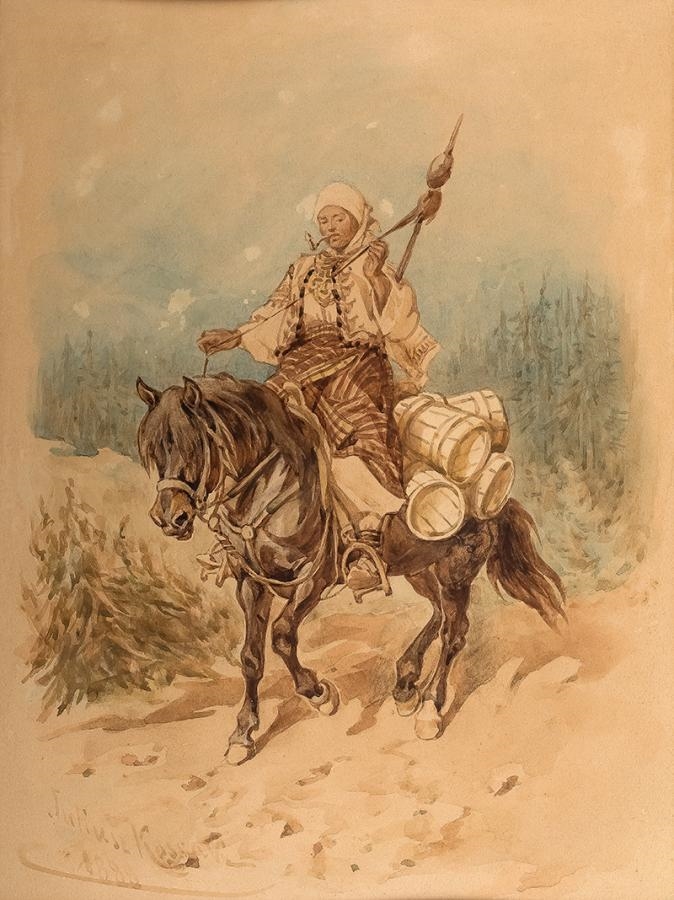 Hucułka by Julius Kossak, 1888