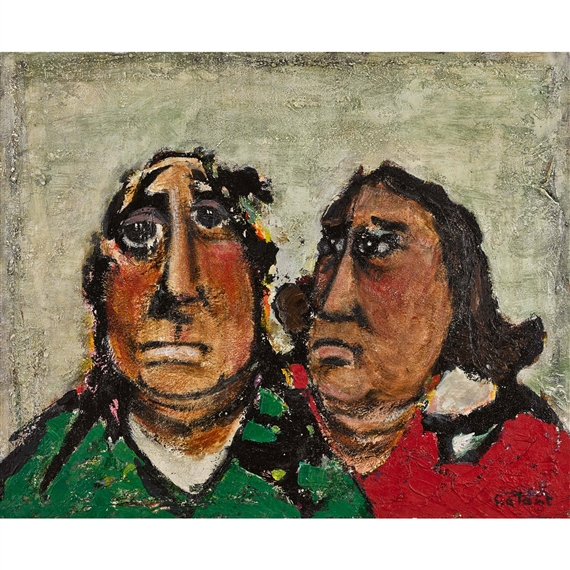 "Couple Apre au Gain". by Rene Galant, 1978/1979