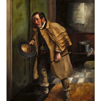 Kirchgang eines Kutschers. - R. T. Minshull