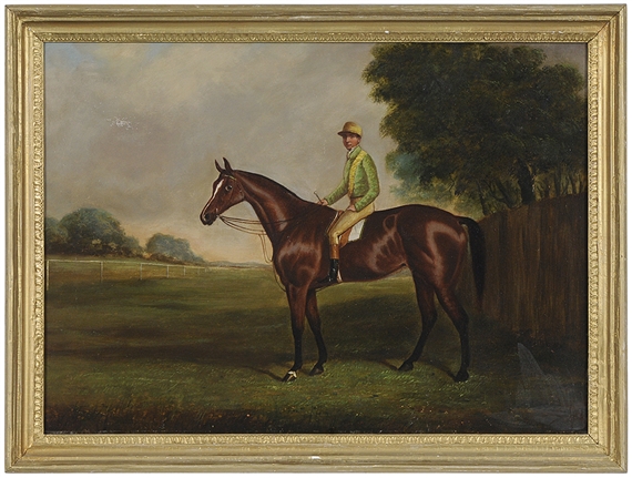 Jockey on a Bay Thoroughbred by T.R. Hart