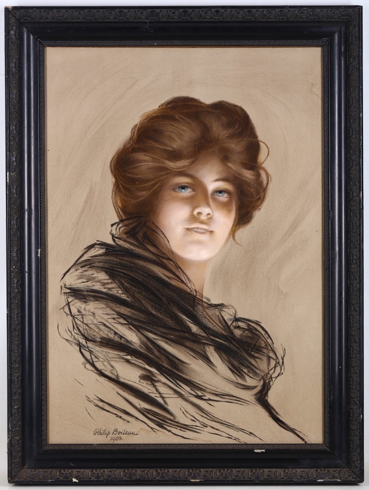 Philip Boileau Portrait of a Young Woman (1903) MutualArt