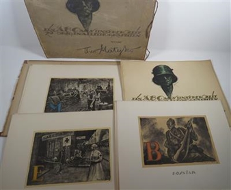 Portfolio of 26 Works: Ein ABC unserer Zeit, 26 Original-Lithografien - Theo Matejko