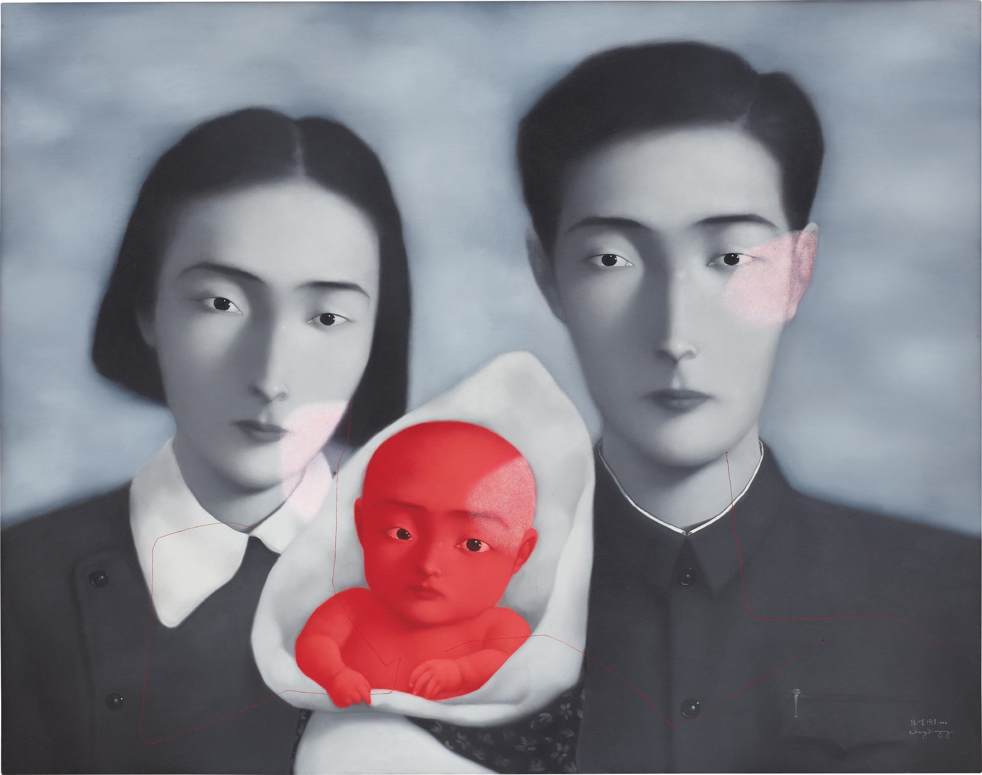 Zhang Xiaogang Bloodline Big Family No.9 (1996) MutualArt