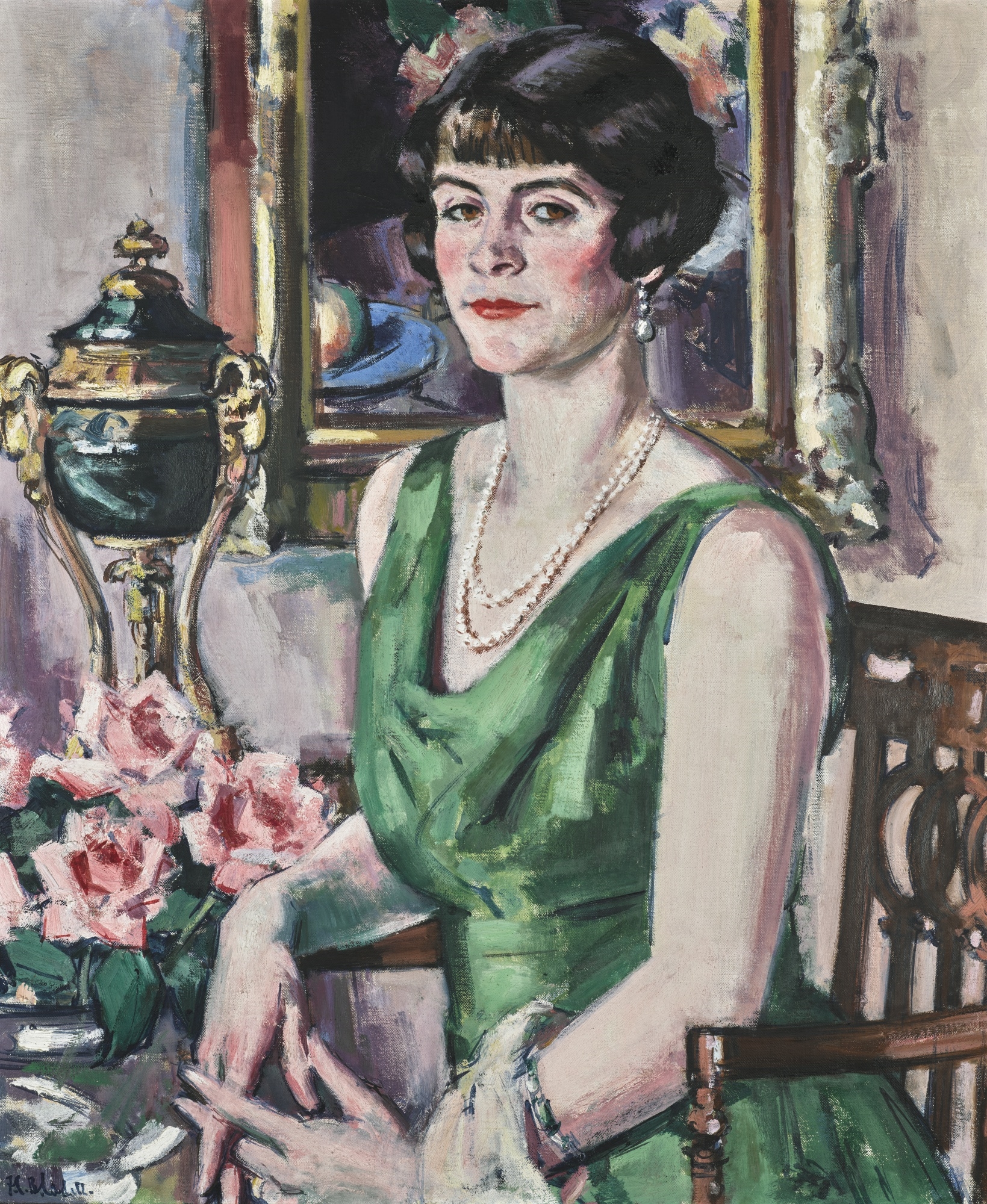 Francis Campbell Boileau Cadell PORTRAIT OF MRS ION R. HARRISON