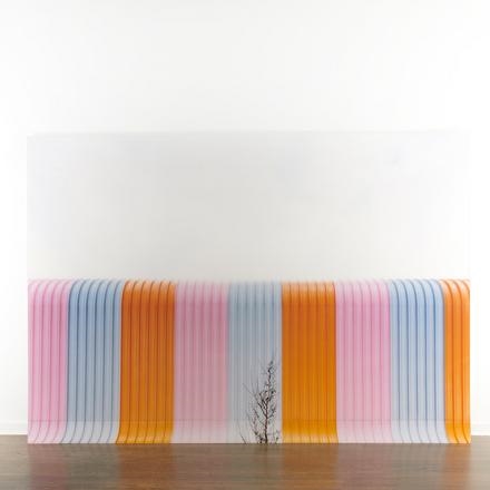 Pink, Orange, and Grey with a Tree by Ola Kolehmainen, 2004