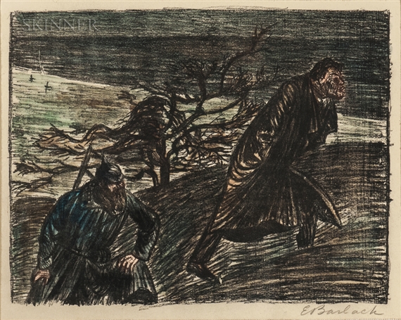 Three Lithographs from Der Arme Vetter by Ernst Barlach, 1919