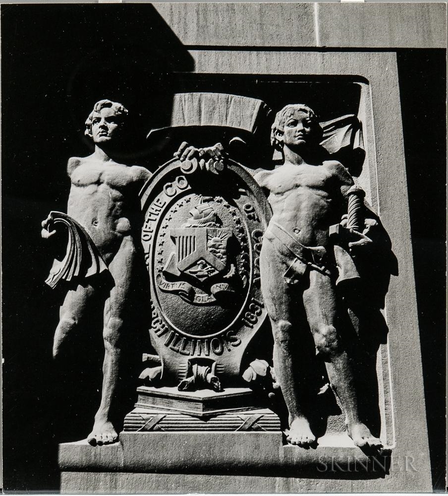Civic Sculpture, County Building, Chicago by Walker Evans, 1946
