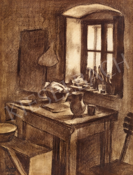 The Room of the Artist by Lajos Vajda, 1925