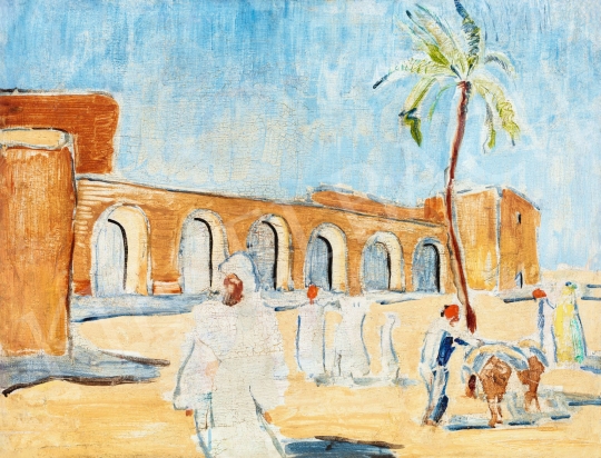 Artwork by Margit Móricz, Orient, Made of oil on cardboard