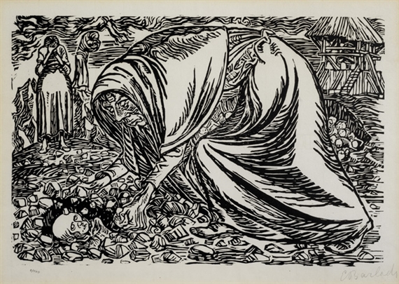 Kindertod by Ernst Barlach, 1919