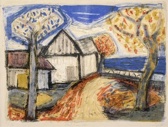 Herbst am See by Otto Dix, 1961