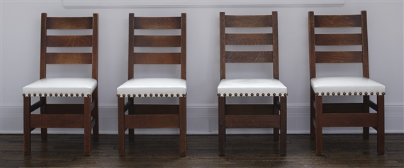 Stickley Gustav Set Of Ten Dining Chairs Model No 349 1 2