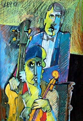 Geoffrey Key | Musicians (1997) | MutualArt
