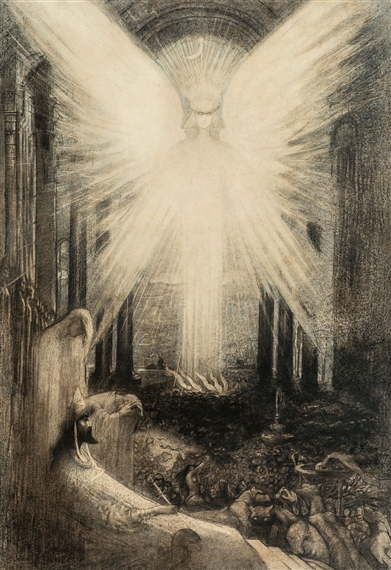 Jean Delville | The Angel of Splendour or Allegory of Hell (1899 ...