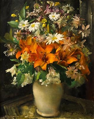Flowers in a Vase by František Hladík
