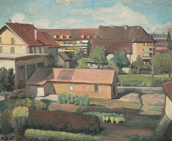 Sicht aus dem Atelier des Künstlers