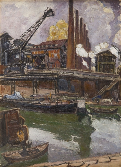 Industrial landscape. View from Southern France by Maria-Mela Muter, 1932
