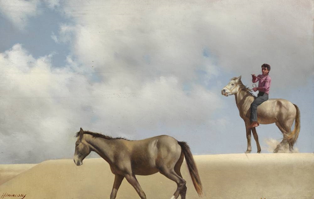 Artwork by Patrick Hennessy, Sea horses, Made of oil on canvas