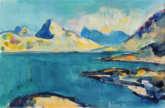 Landscape with Lakes and Mountains