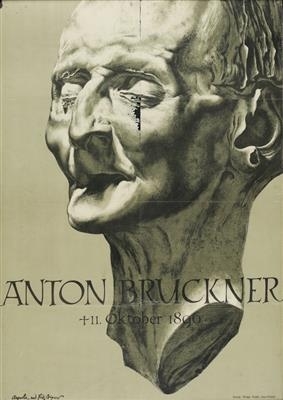 Artwork by Fritz Aigner, Auguste Kronheim, Anton Bruckner, Made of poster