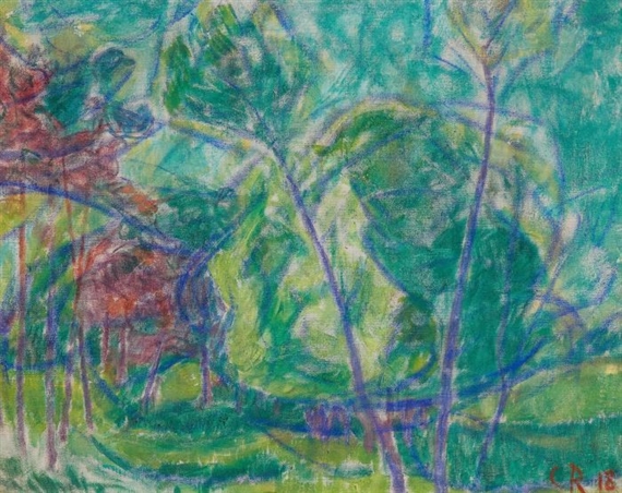 From the Weimarer Park by Christian Rohlfs, 1918