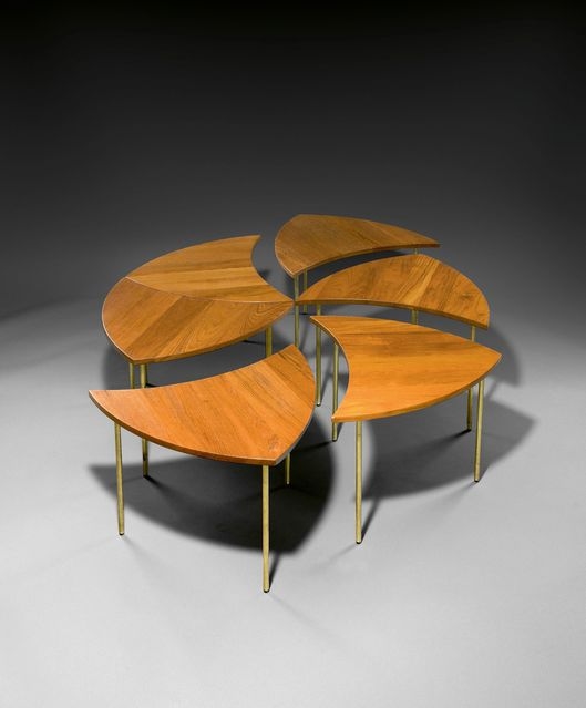 Peter Hvidt | Six coffee tables – Pinwheel table set (Model FD 523 ...
