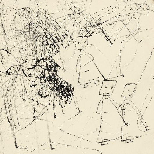 Drei Figuren by Hannah Höch, 1955