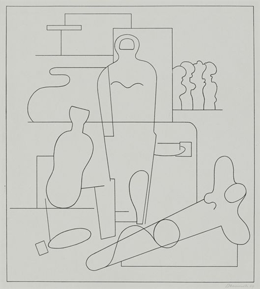 Sportler by Willi Baumeister, 1928, printed 1929