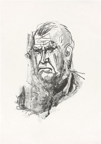 Großes Selbstbildnis by Otto Dix, 1965