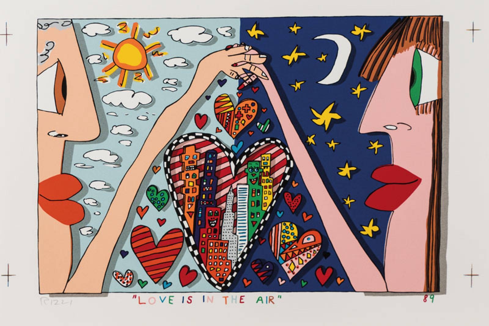 Love is in the air by James Rizzi, 1989